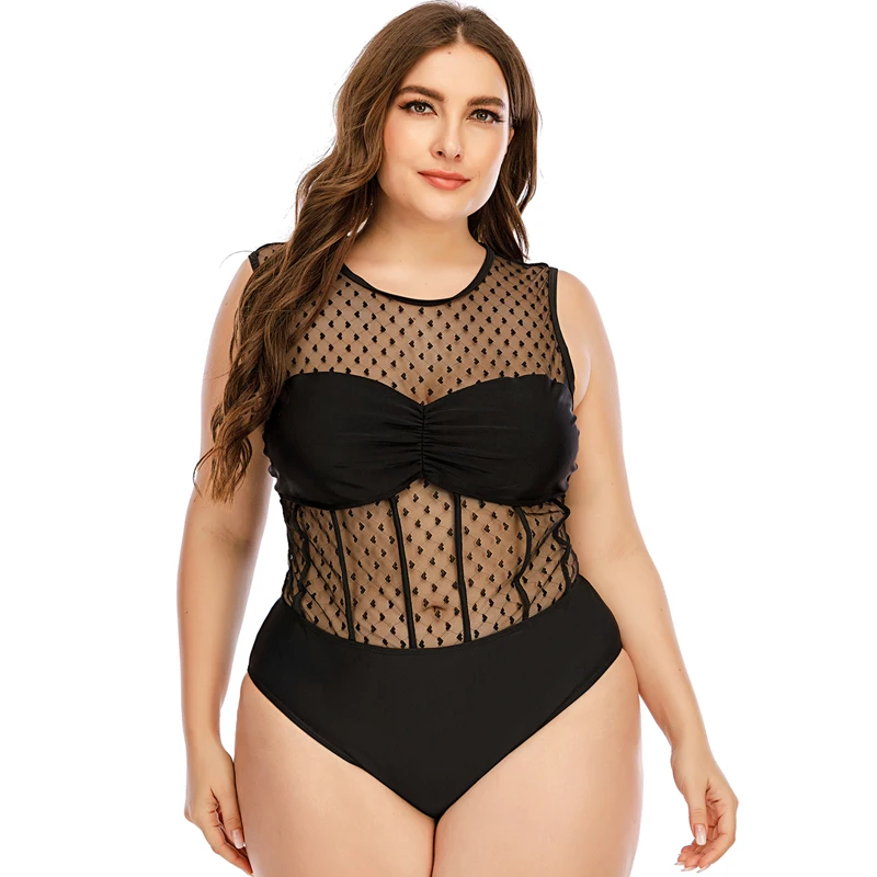 

Women's One Piece Swimwear Sexy Swimsuit Bathing Suits Monokini L-5XL