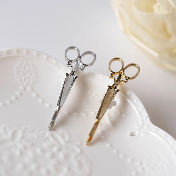 

Creative Scissors Shape Women Lady Girls Hair Clip Delicate Hair Pin Hair Barrette Hair Accessories Decorations