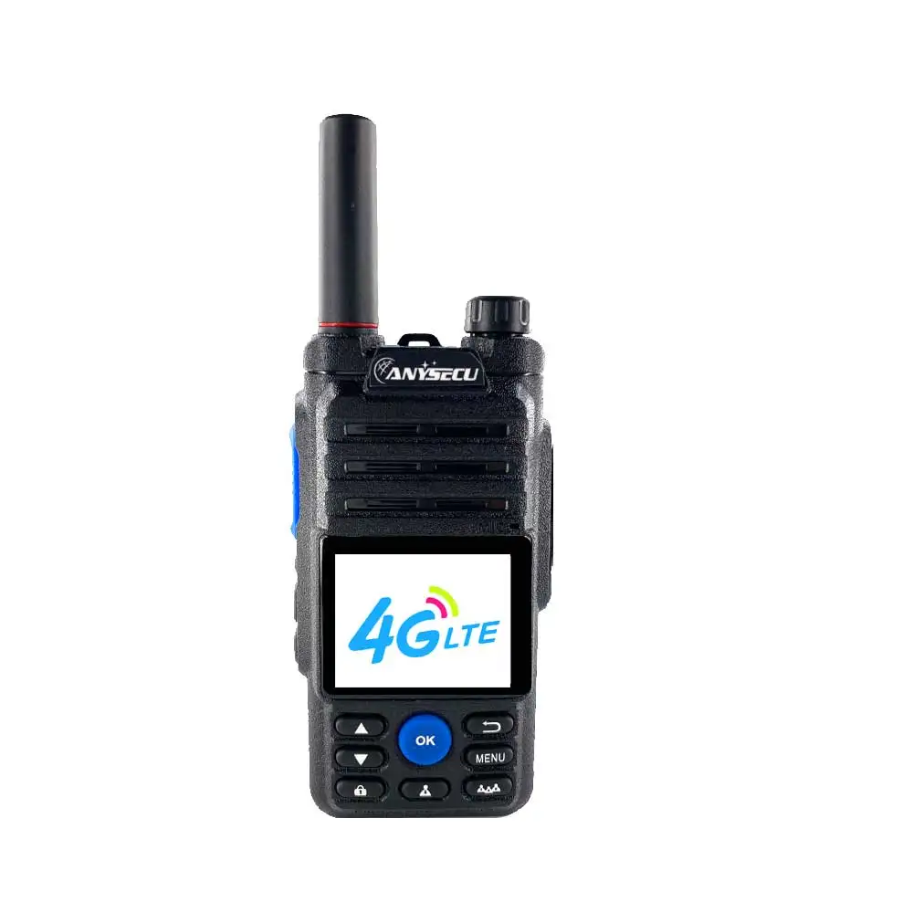 anysecu t56 4g lte network radio zello walkie talkie phone 6800mah battery mobile ham poc radio amateur android walkie talkie free global shipping