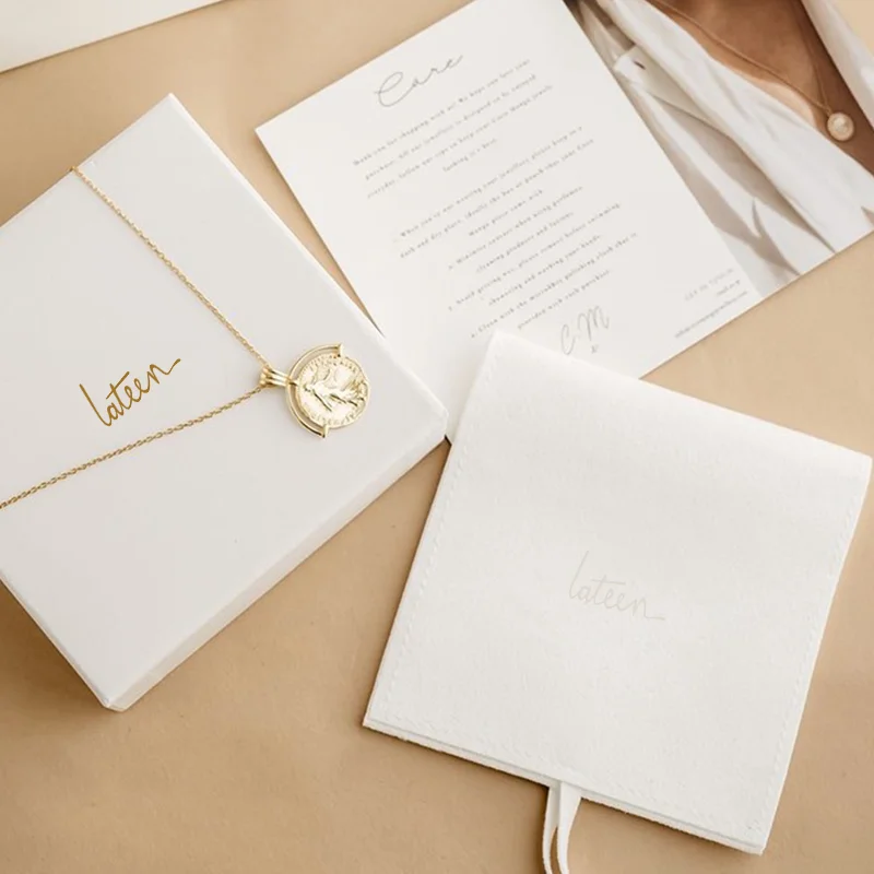 Скользящая бумажная коробка для упаковки ювелирных изделий на заказ розовый