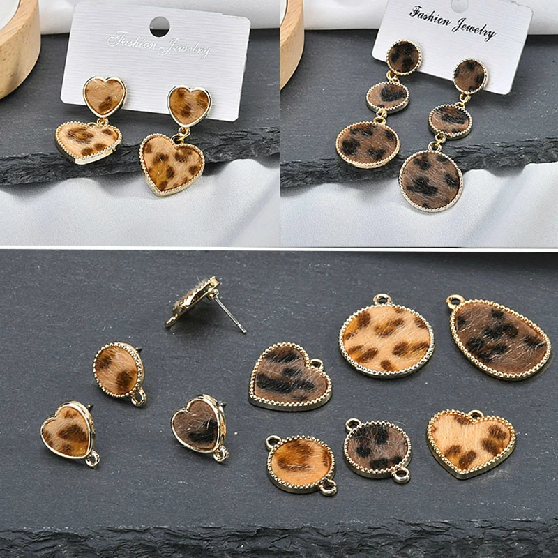 DIY аксессуары ручной работы Леопардовый принт имитация норковых волос любовь