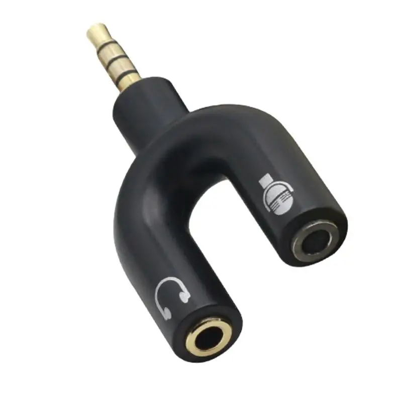 

3.5mm audio adapter 3.5 one point two audio adapter U-shaped adapter mobile phone headset splitter