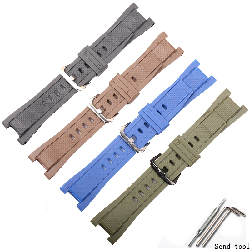 Аксессуары для часов резиновый ремешок Casio G SHOCK GST S110 W110 S210B S300 мужчин и женщин