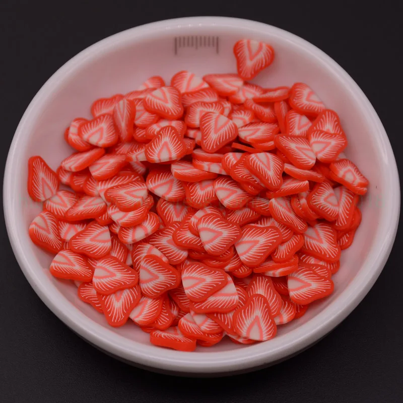 10 Strawberry 65 г/лот, средний размер, Fimo, цветная глина, разбрызгивает конфеты, разбрызгивает для рукоделия, сделай сам, украшение для альбома, наполнитель для слизи - Цвет: 10 Strawberry