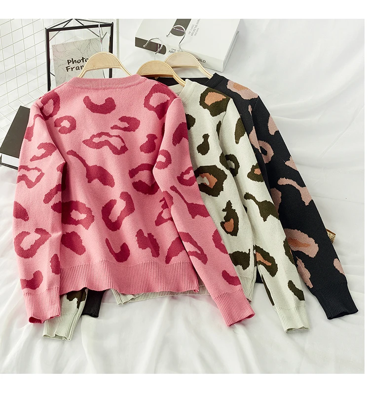 Женский свитер с длинным рукавом уличная одежда принтом в виде сердца и слона