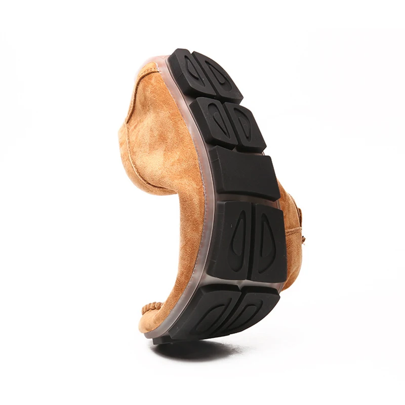 Туфли UPUPER мужские кожаные удобные мягкие размера плюс без застежки повседневная