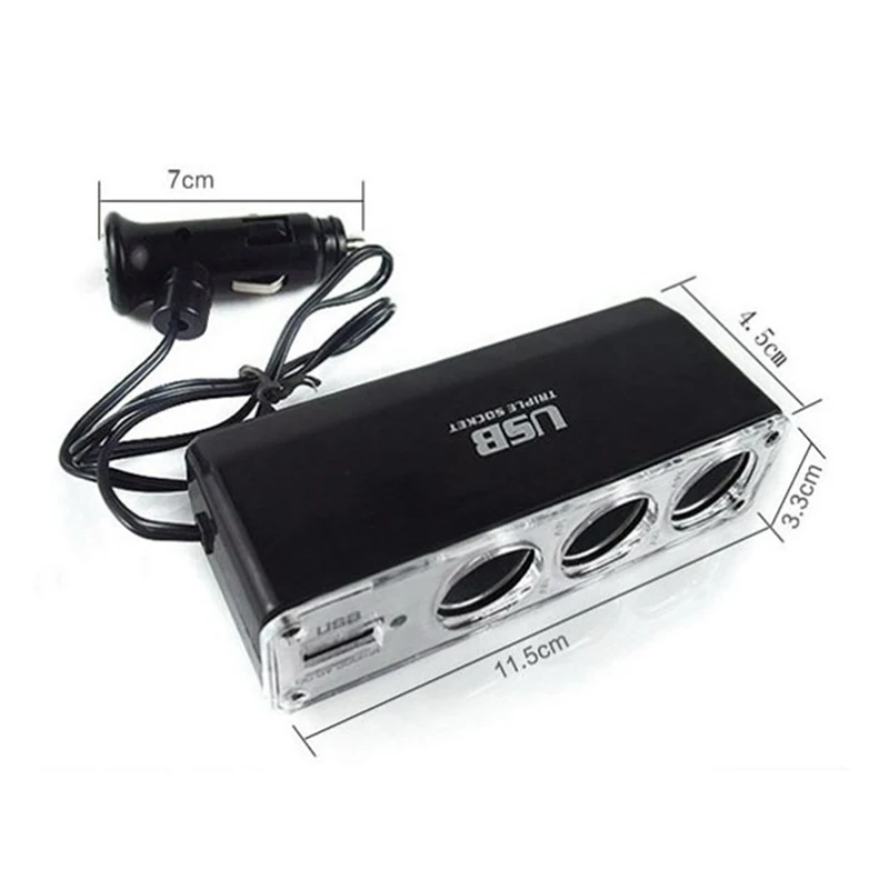 car cigar cigarette lighter socket plug connector adapter car charger car cigarette lighter socket splitter 1224v car styling free global shipping
