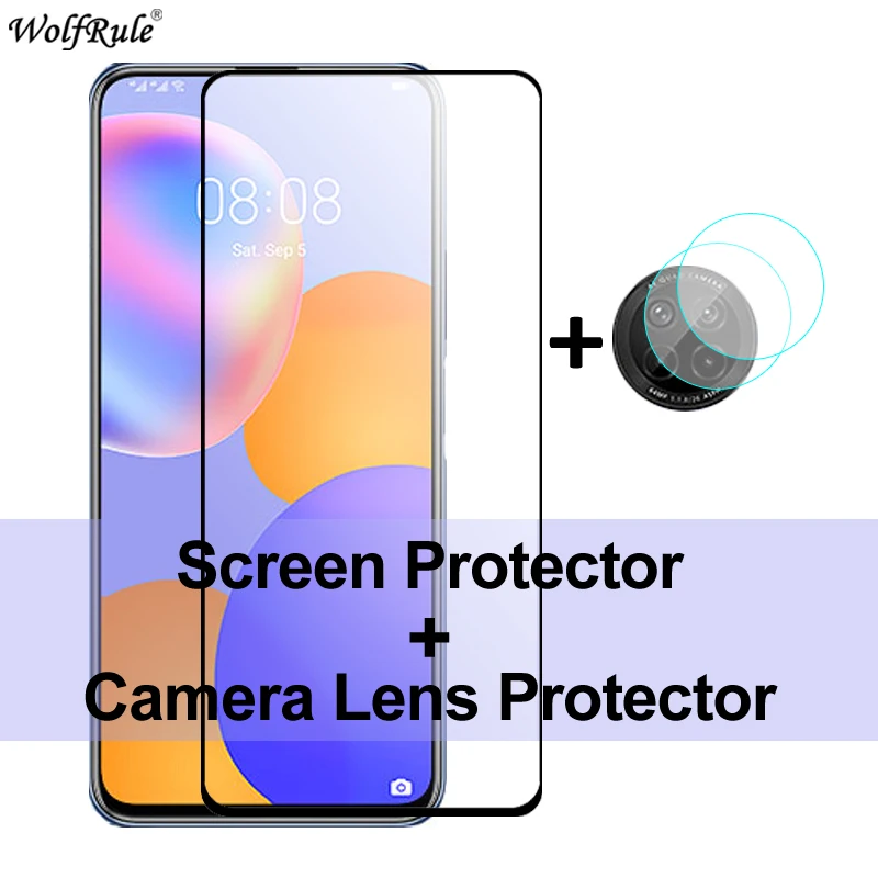 2 шт Защита экрана для Huawei Y9a стекло Y8P Y5P Y6P Y8S Y9S Y7P закаленное Полный Клей Защитная