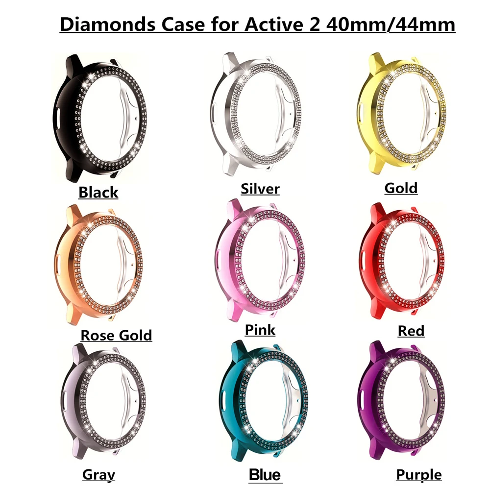 Чехол для часов со стразами защитная рамка Samsung Galaxy Watch Active 2 аксессуары