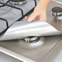 4pcs gas stove protectors reusable gas stove burner covers kitchen mat gas stove stovetop protector cleaning pad liner cover