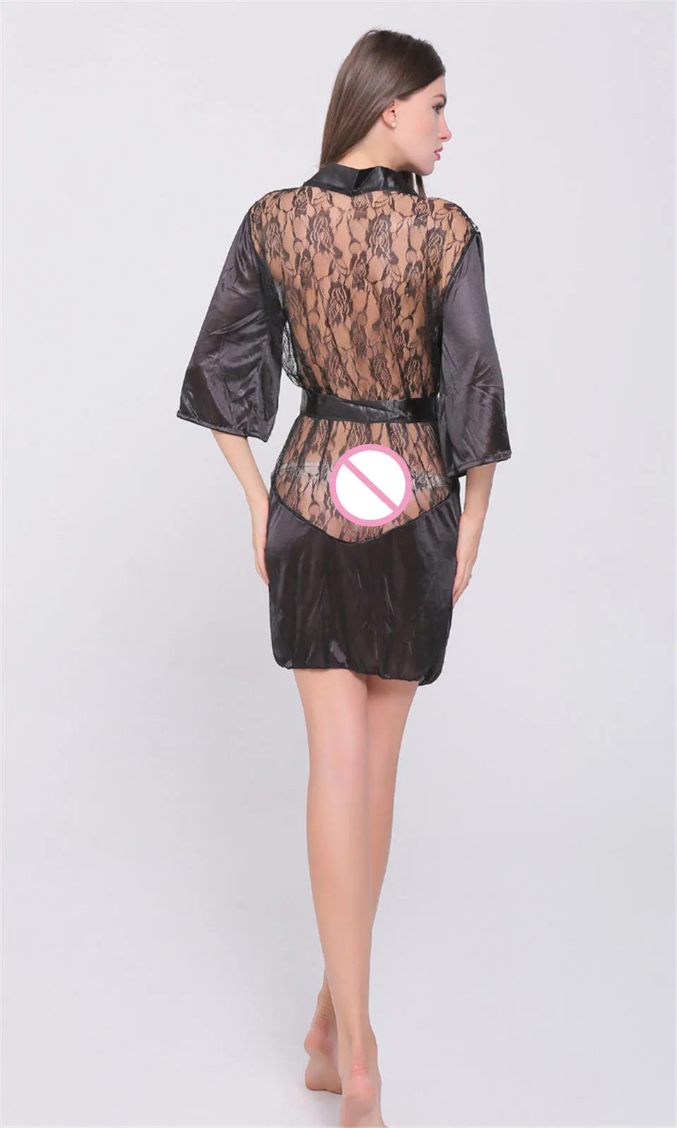 Новое горячее сексуальное женское белье размера плюс атласное кружевное черное