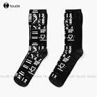 Носки Kings Rise Techwear X503, хлопковые носки для мужчин, индивидуальные носки унисекс для взрослых и подростков, Молодежные носки на Хэллоуин, рождественский подарок