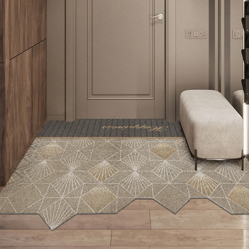 Скандинавский домашний дверной коврик не скользящий мат из ПВХ для кухни спальни