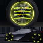 Полоски с логотипом автомобиля, наклейки на колеса, светоотражающие наклейки на обод для Mazda, Renault, Chevrolet, Honda, Opel, Honda, Cadillac, KIA, автомобильные аксессуары