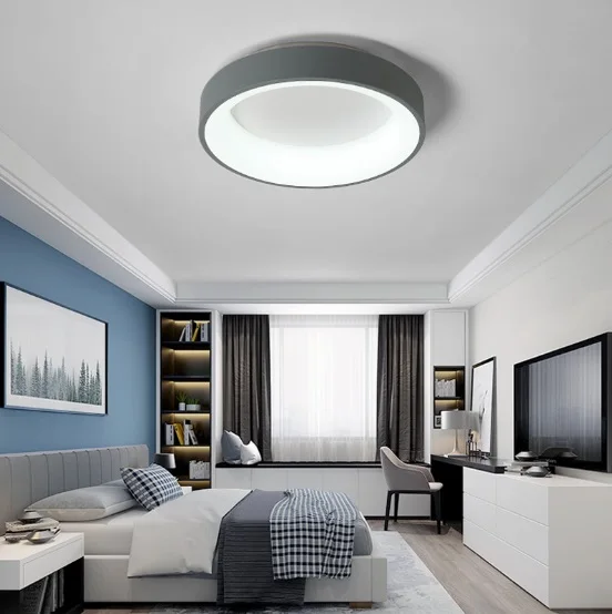 Светодиодный креативный круглый из кованого железа лампа для спальни новинка