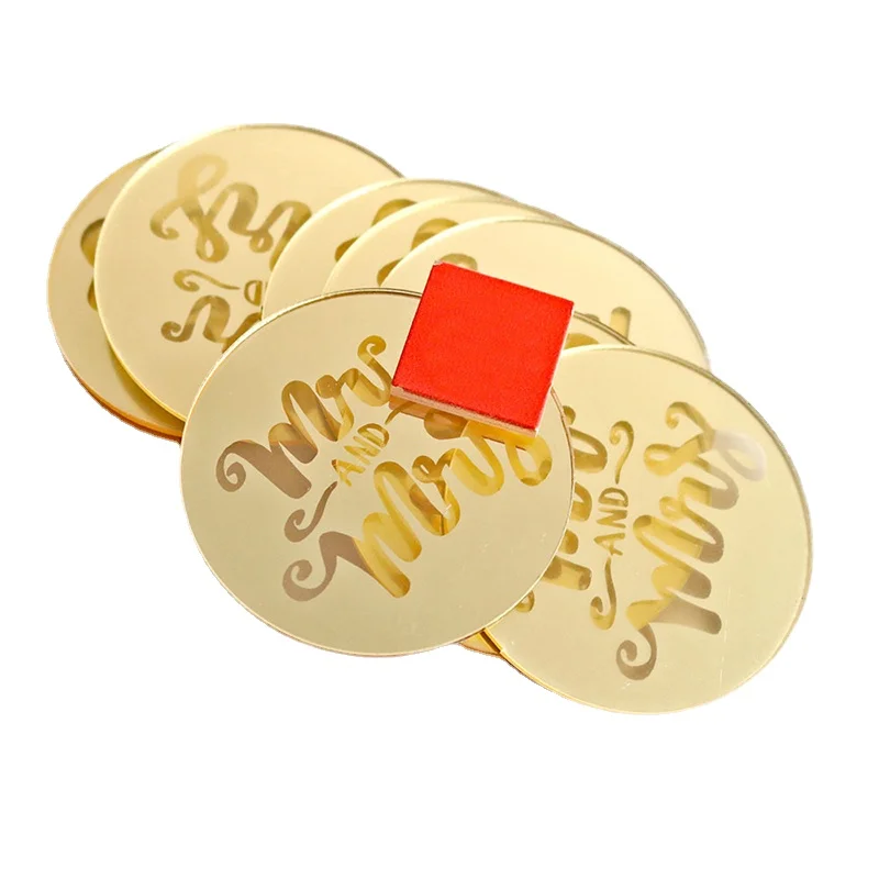 10 шт. новый золотой Топпер для торта на день рождения десерт украшения акриловый