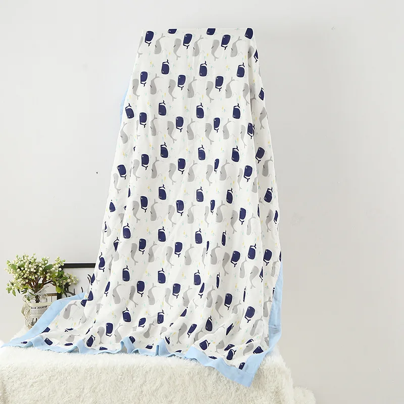 120X150CM мягкий муслин бамбукового волокна и хлопка для новорожденных спальный