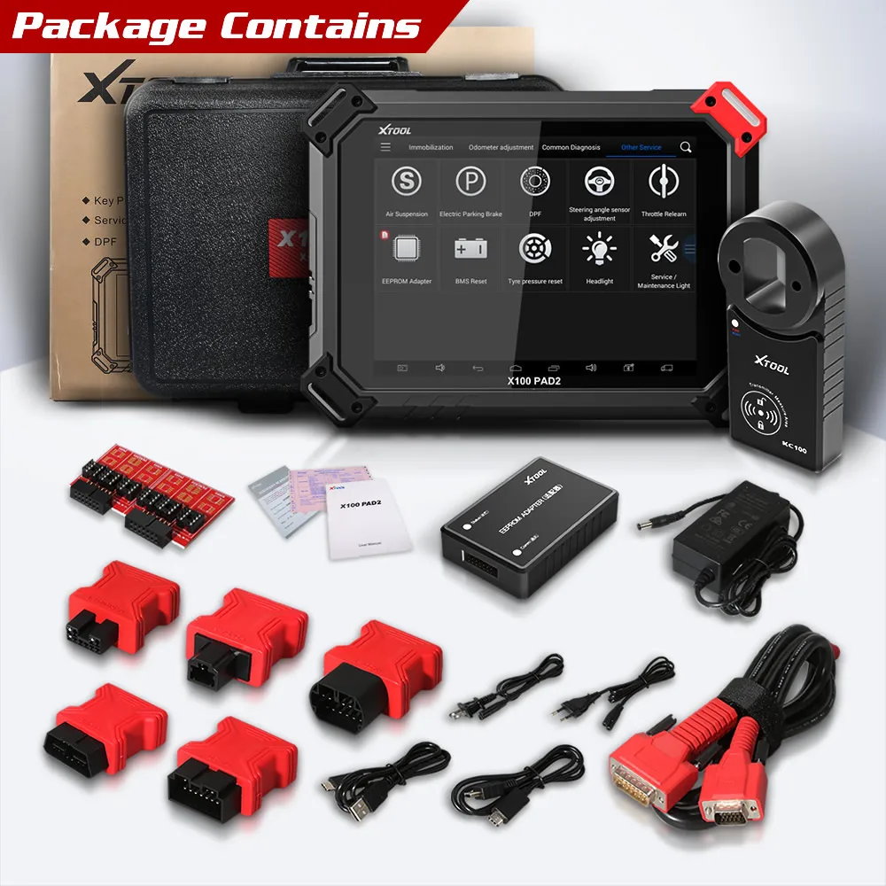 XTOOL X 100 PAD2 эксперт по специальным функциям для 4 го и 5 IMMO X100 PIN считыватель кодов
