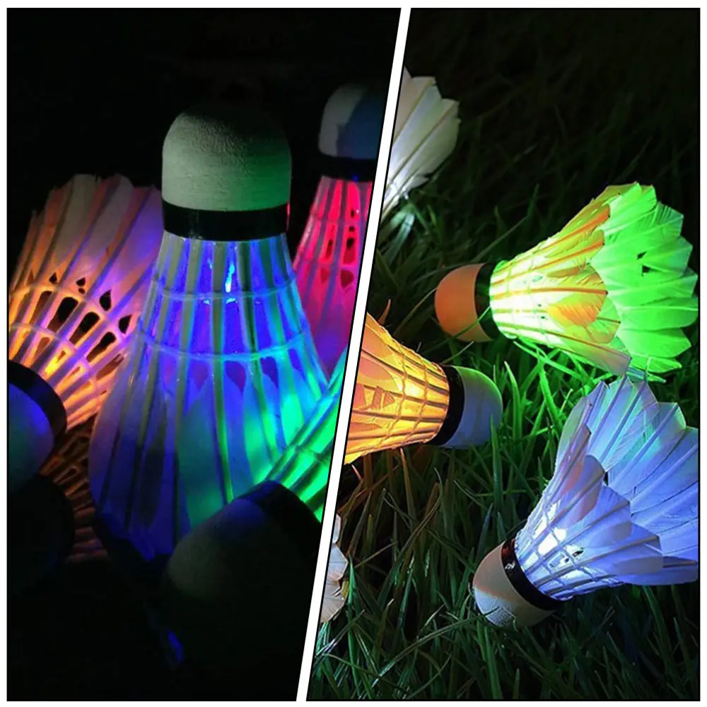 

8pcs Luminous LED Badminton Durable Shuttlecocks Outdoor Lighting Shuttlecock