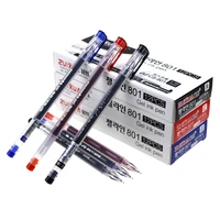 zuixua 12pcs gel pen 0 38mm black blue red ink pens large capacity writing smooth school student pens office stationery