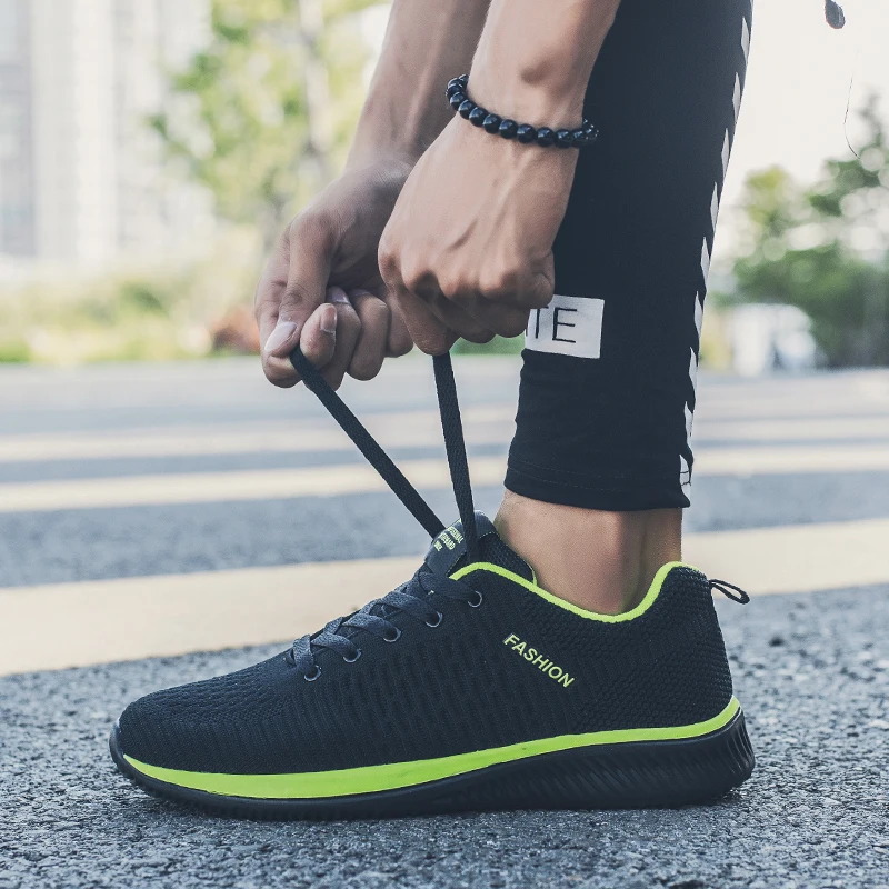 

Men's Sneakers 2020 Outdoor Walking Running Shoes Lightweight Sneakers for Men Black Sport Shoes Dropship Big Size 38-48