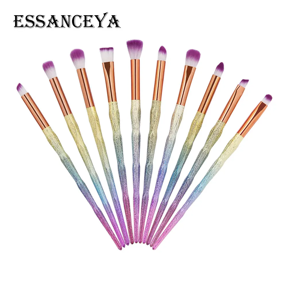 ESSANCEYA 4/10 шт алмазные кисти для макияжа Набор пудры основа тени для век Смешивание косметики красота макияж наборы щеток
