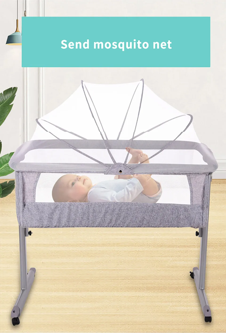 IMBABY переносная детская кровать для путешествий, переносная детская кроватка для новорожденных, переносная детская кроватка, детское гнездо для новорожденных, люлька с москитной сеткой
