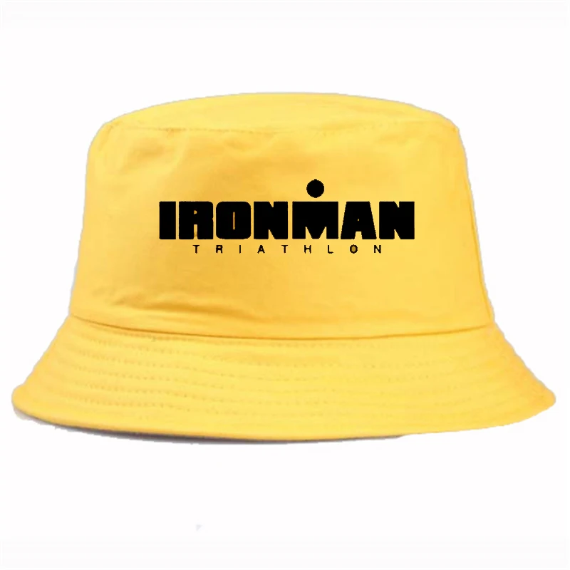 

Ironman Triathlon Letter print Harajuku pop Bucket hat fisherman hat Sun Visor Fishing Fisherman Hat