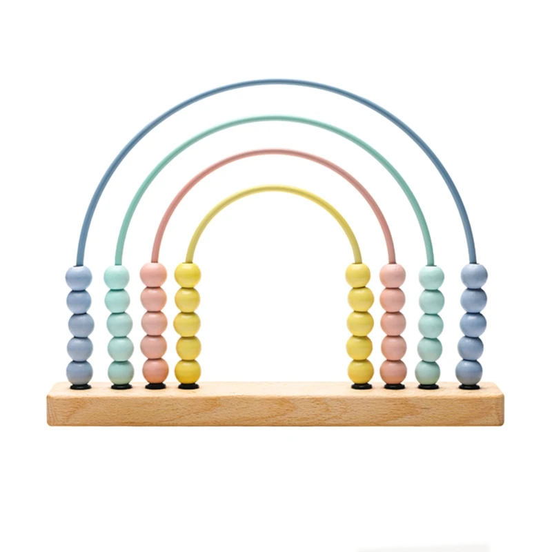 

1PC Wooden Abacus Toy Children Early Math Learning Montessori Educational Calculat Bead Intelligence Development Toys for Kids