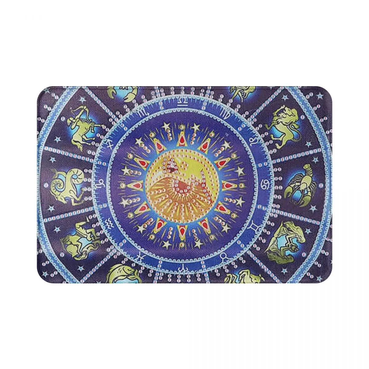 

Знаки зодиака, Придверный коврик, полиэстер, коврик, коврик для ног, нескользящий, водостойкий, маслостойкий, для коридора, кухни, спальни, ба...