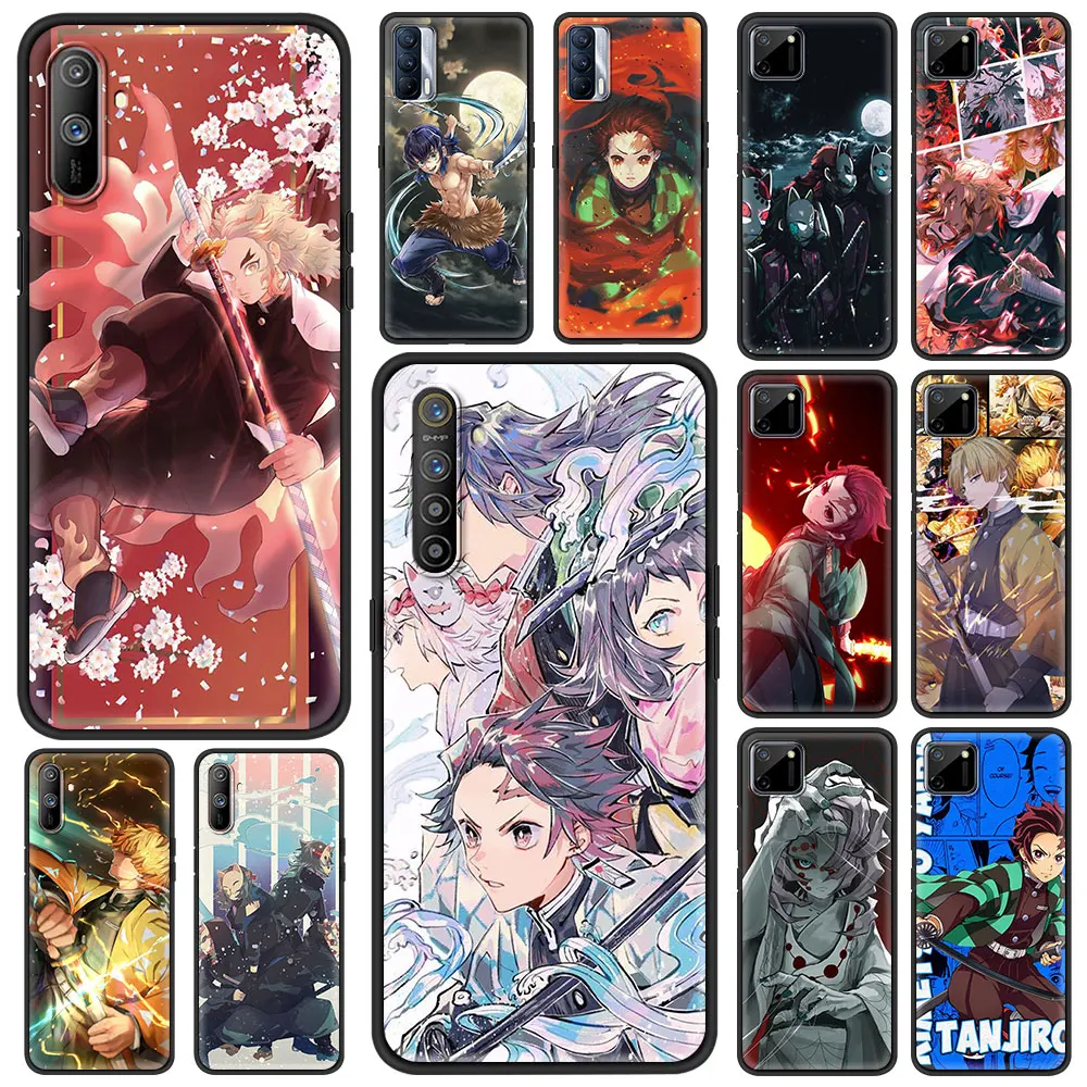 

Luxury Soft Cover for Realme C3 C11 5 6 7 8 X50 Pro XT C25 C15 GT Neo V13 5G Phone Case Shell Coque Anime Demon Slayer