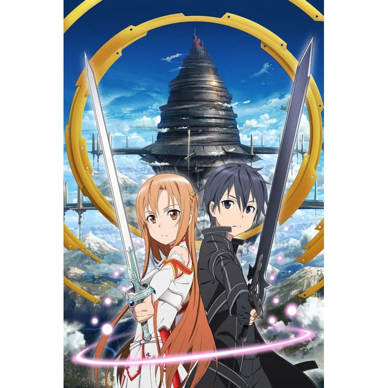 Деревянная головоломка с мечом онлайн 1000 штук SAO Kirito Asuna периферийные игрушки