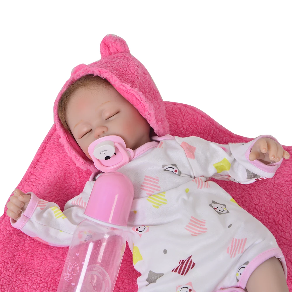 43 см реалистичный Повседневный стиль Близнецы силиконовые Reborn Baby Doll мальчик девочка Playmate подарок живой игрушки раннего развития bebe Кукла Reborn To