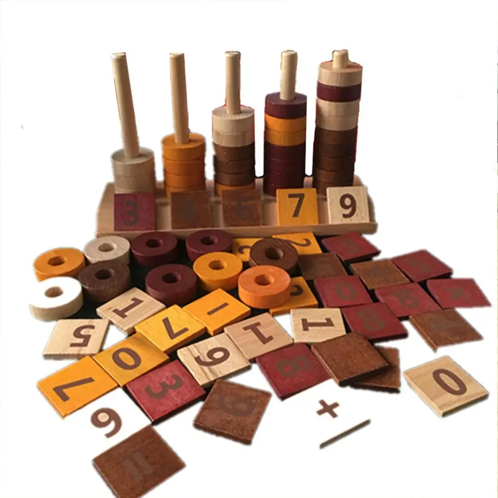 Деревянная рамка для расчетов Детский пазл раннего развития Обучающие игрушки