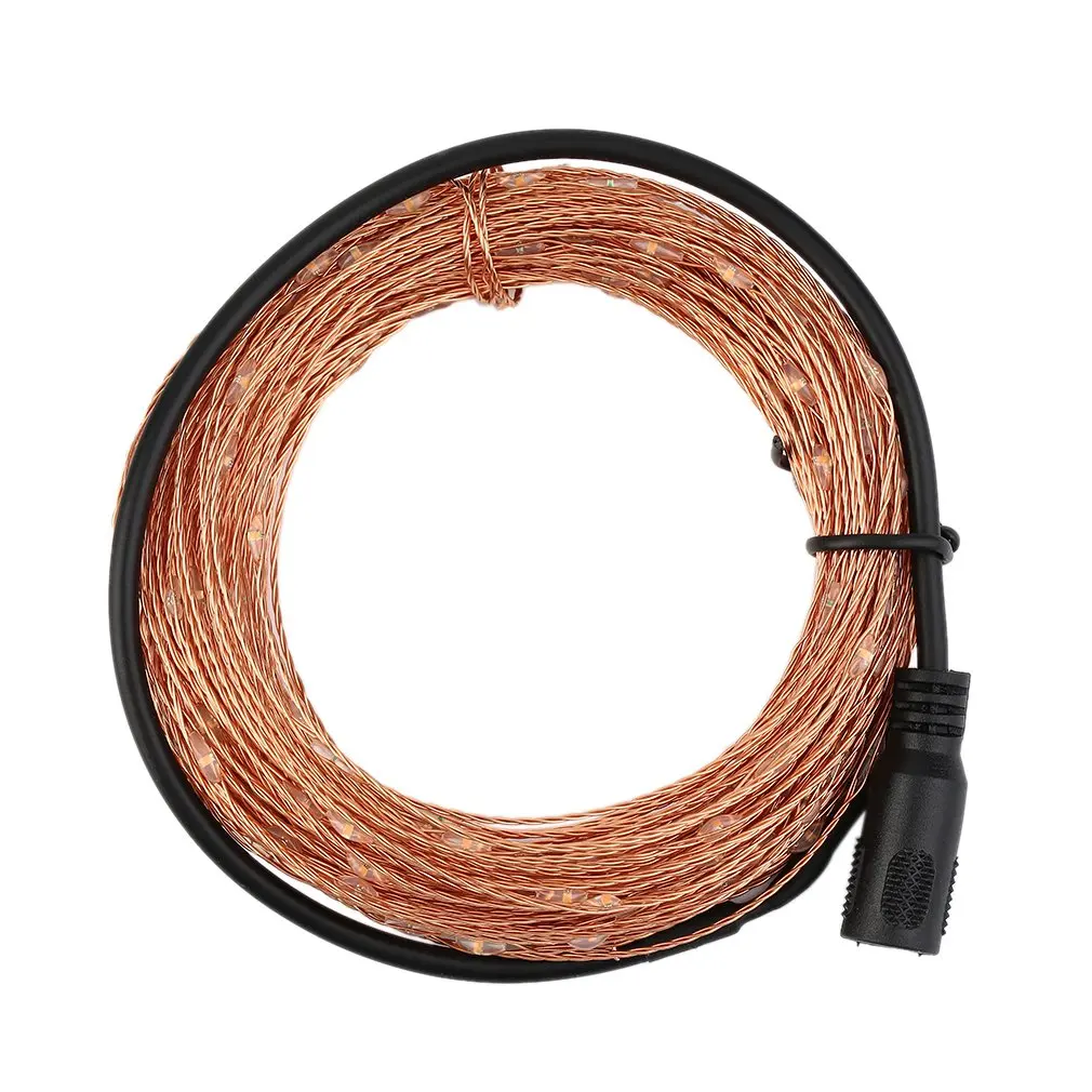 20 м 200 светодиодный Светодиодный светильник из медной проволоки гирлянда 12 В