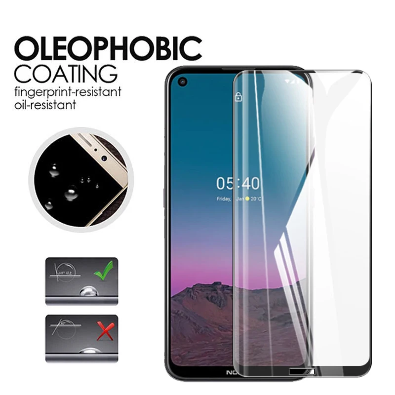 4 in 1 2 5d tempered glass for nokia 5 4 glass for nokia 5 4 3 4 2 4 1 4 3 2 7 2 screen protector camera lens film for nokia 5 4 free global shipping