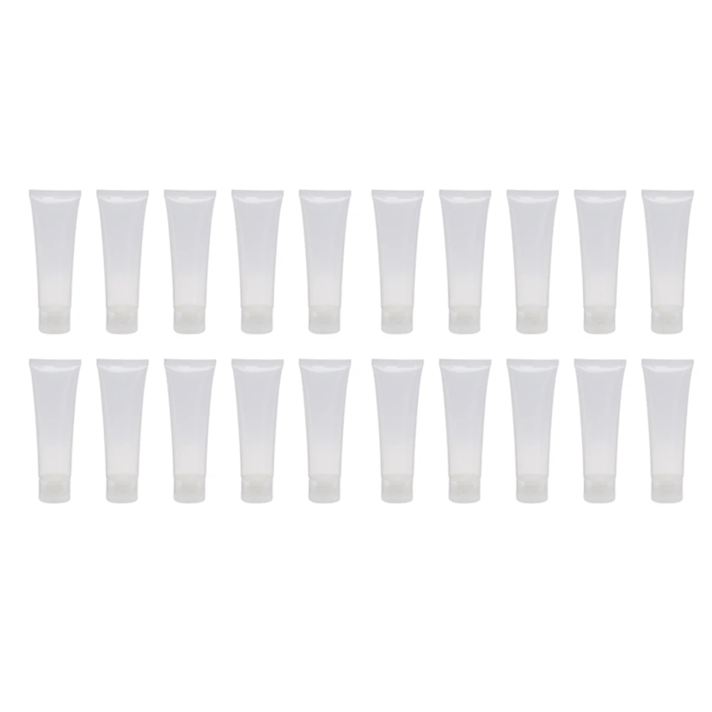 4 Combinations Travel Bottles Empty Refillable Translucent Plastic Cosmetic Make Up Soft Tubes Squeeze Container | Красота и здоровье