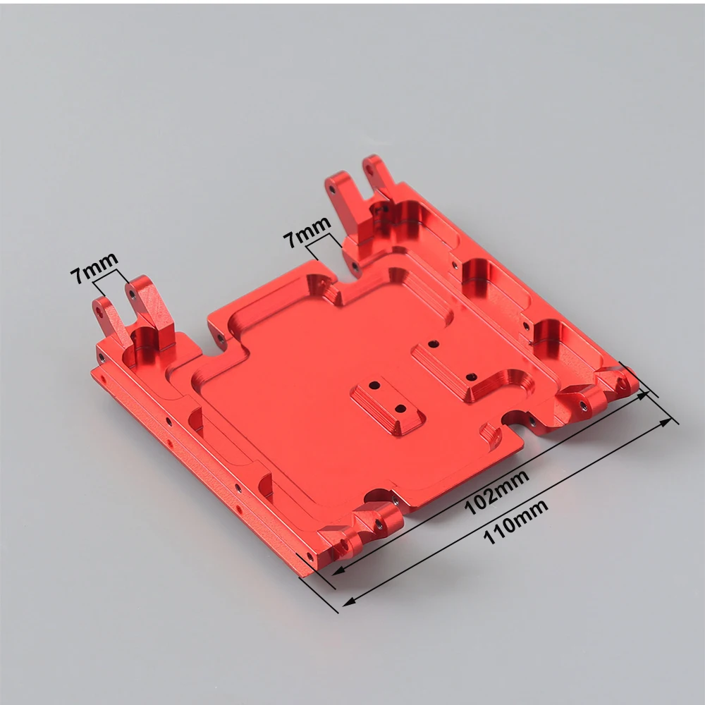 Placa de deslizamiento de marco de tubo Wraith de Metal para 1/10 RC Crawler Axial Wraith AX90018 90045 90056 90031 AX90020 AX80079, piezas de actualizaci&oacute;n-5