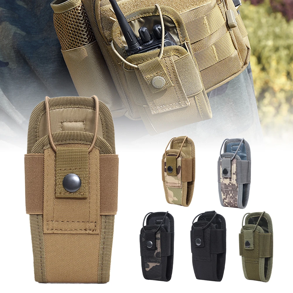 

New Tactical Radio Walkie Talkie Pouch Waist Bag Holder Pocket Portable Interphone Holster Carry Bag For Hunting Camping