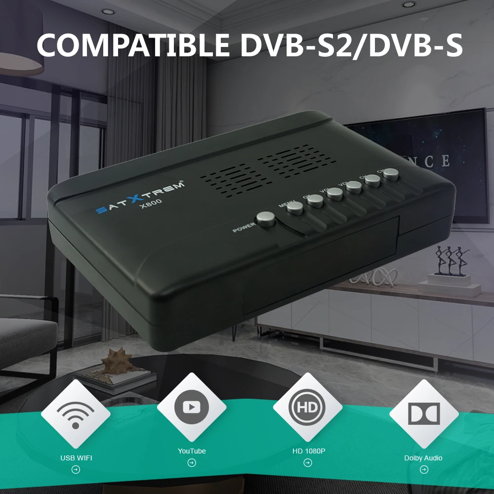 Satxtrem X800 спутниковый ресивер для Цифровое телевидение DVB S2 Индия Satelite декодер DVB-S2 Box HD ТВ тюнер dvbs2 1080p Европа Clines