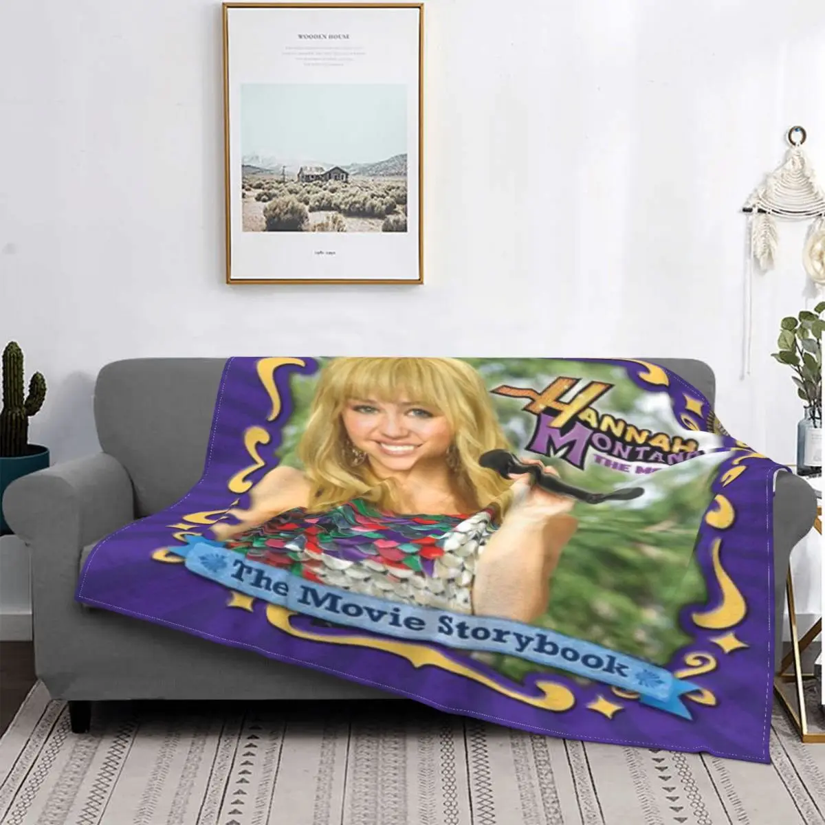 

Hannah Montana 987 Blanket Bedspread Bed Plaid Sofa Cover Anime Plush Plaid Blankets Bed Linen Cotton Bedding And Covers