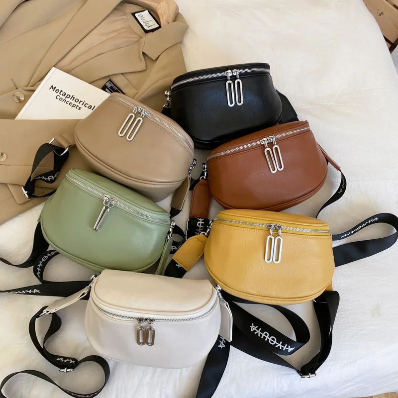 

Totes Bags Women Large Capacity Handbags Simplicity PU Shoulder Messenger Saddle Bag Female 2021 Fashion Lady Elegant Handbags