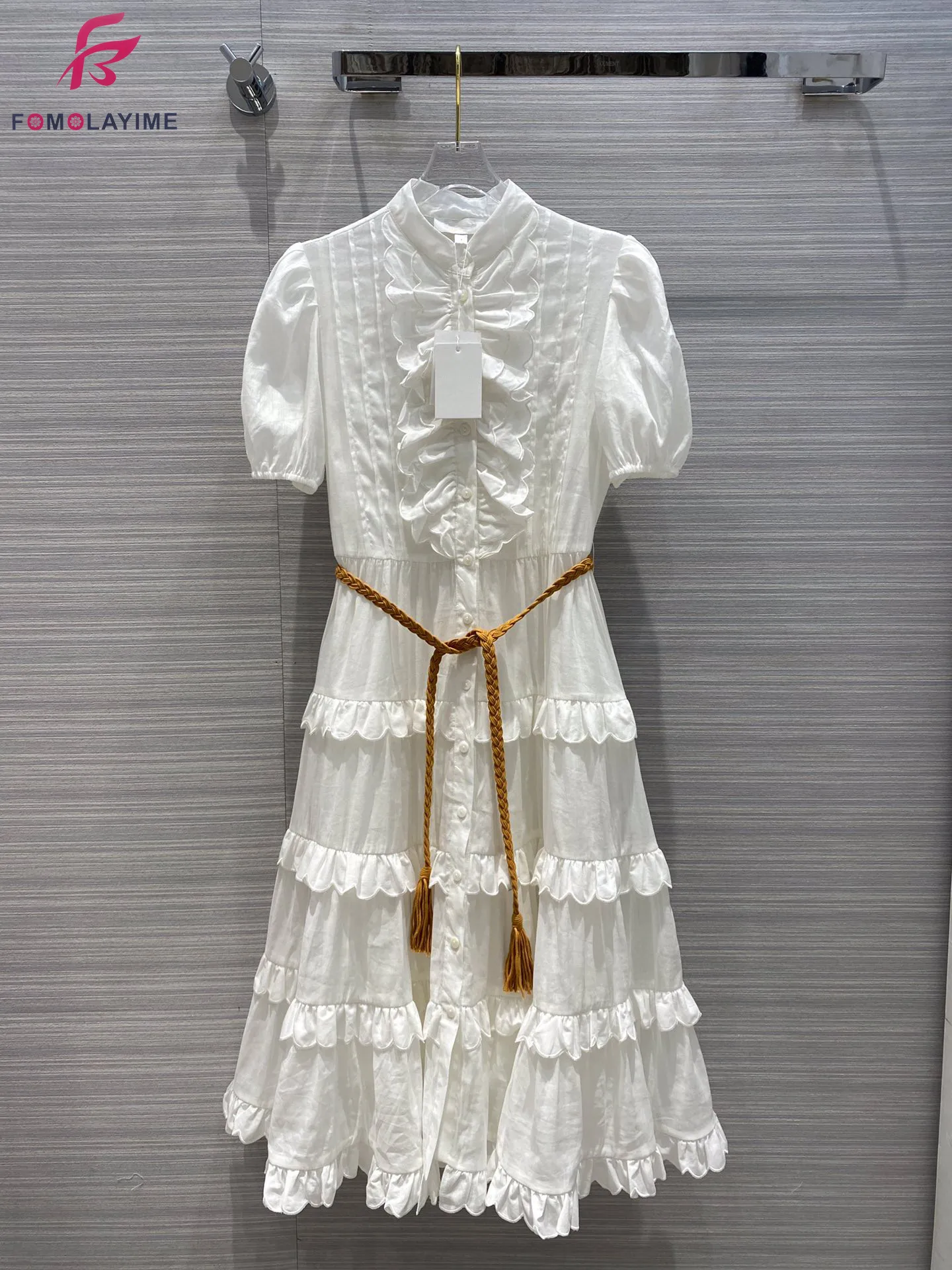 Модные платья для женщин Новинка осени 2020 женское белое праздвечерние чное