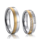 Классические обручальные кольца для мужчин и женщин Lover's Alliance, серебро, золото, титан, драгоценный камень cz, ювелирные изделия, пары, кольцо на палец