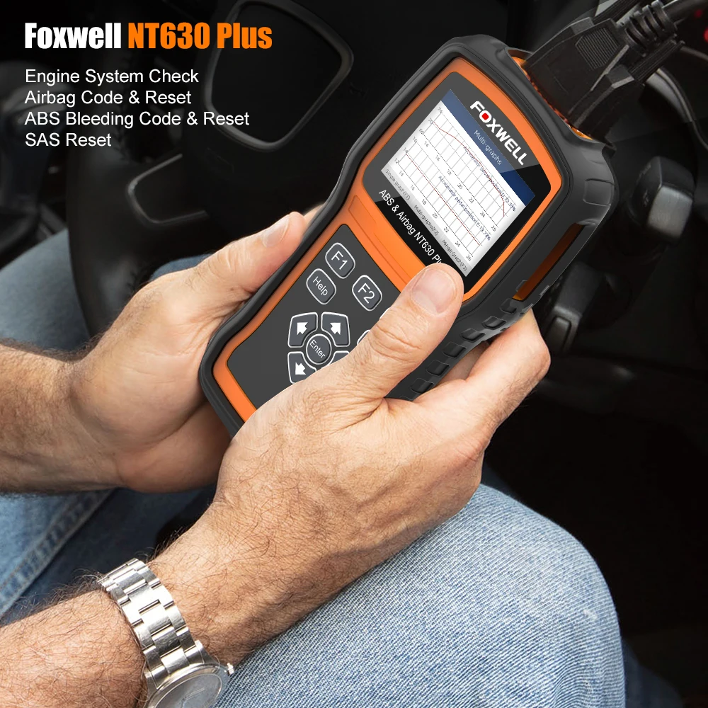 Автомобильный диагностический сканер Foxwell NT630 Plus EOBD OBD2 считыватель кодов