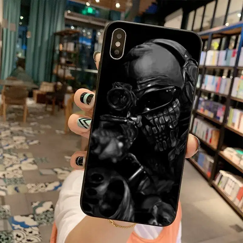 

HPCHCJHM Camouflage Pattern Camo military Army Black Soft Phone Case for iPhone 11 pro XS MAX 8 7 6 6S Plus X 5S SE 2020 XR case