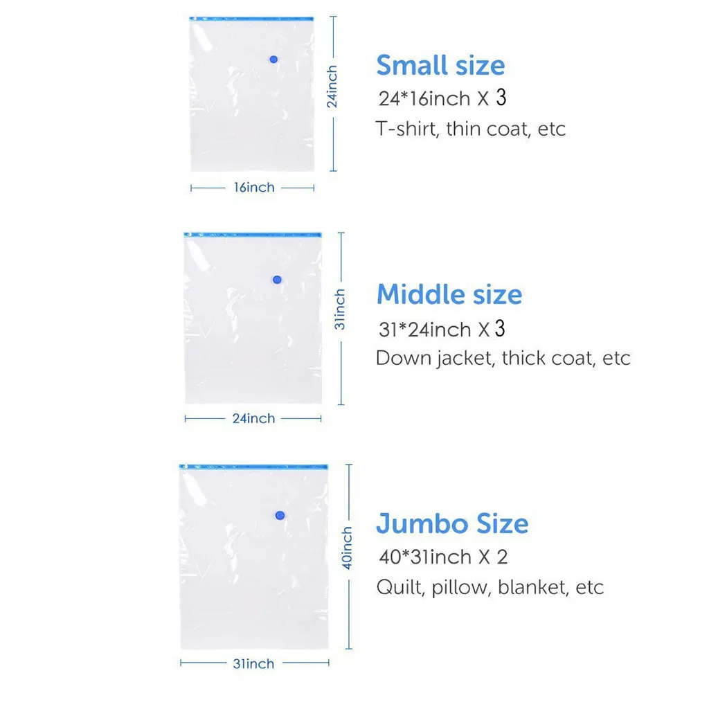 Вакуумные упаковочные контейнеры многоразовые экономия пространства для одежды