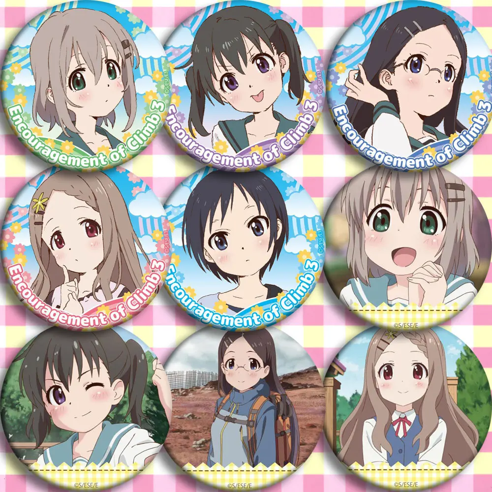 

Encouragement of Climb Yukimura Aoi Kuraue Hinata Maple Badge Anime Cosplay Costume Garniture Itabag Bedge Brooch Pin DADGE Gift