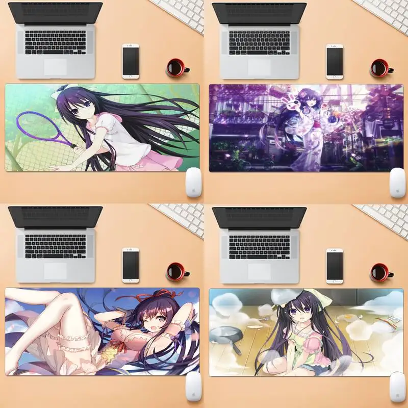 

Tohka Yatogami Silicone Large/small Pad To Mouse Game Large Gaming Laptop XL Non-slip Rubber Office Computer Mouse Pad