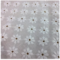 off white swiss cotton voile eyelet lace fabric for dressdiy embroidered apparel patchwork sewing clothwidth 130cm